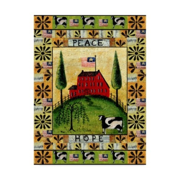 Trademark Fine Art Cheryl Bartley 'American Farm Peace Hope' Canvas Art, 35x47 ALI41151-C3547GG